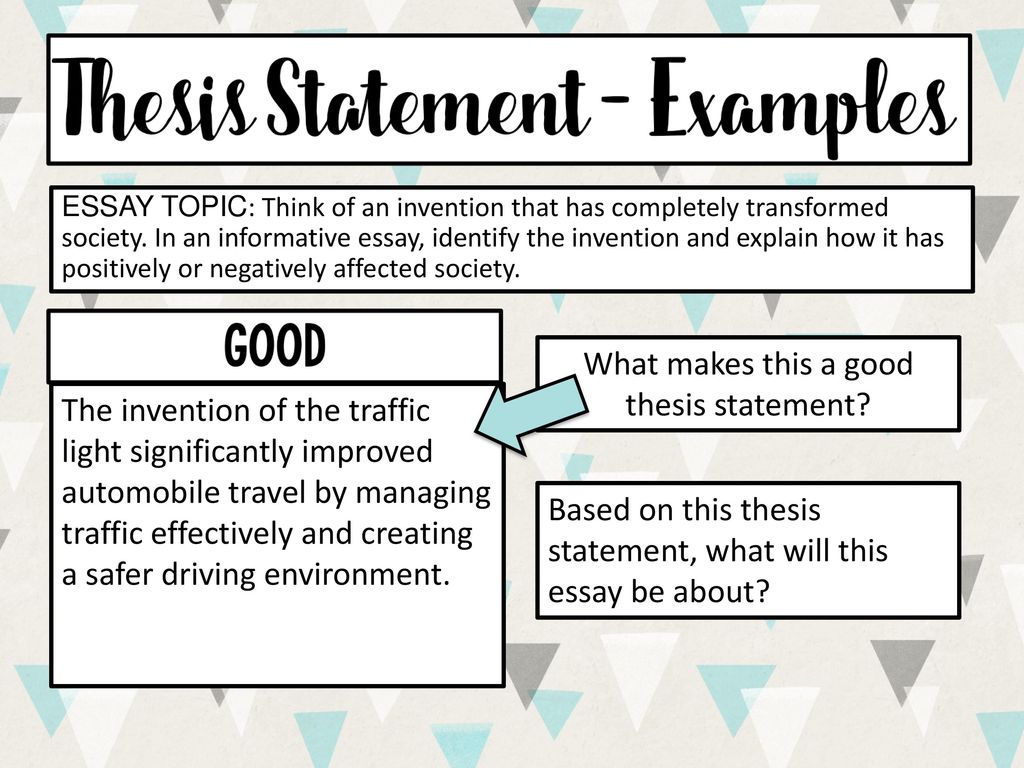 writing a thesis statement for an informative essay